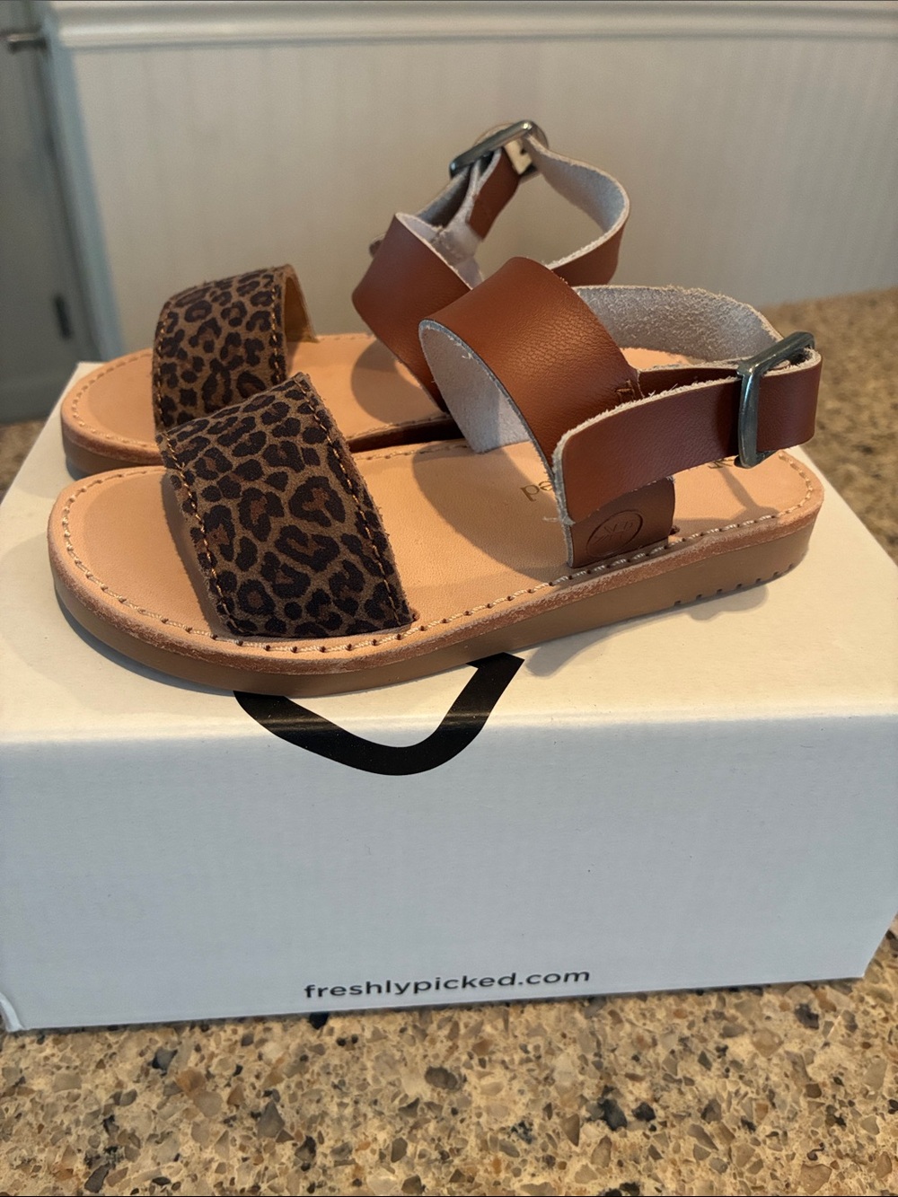 7C Freshly Picked Cognac with Microleopard Sanibel new in box.
